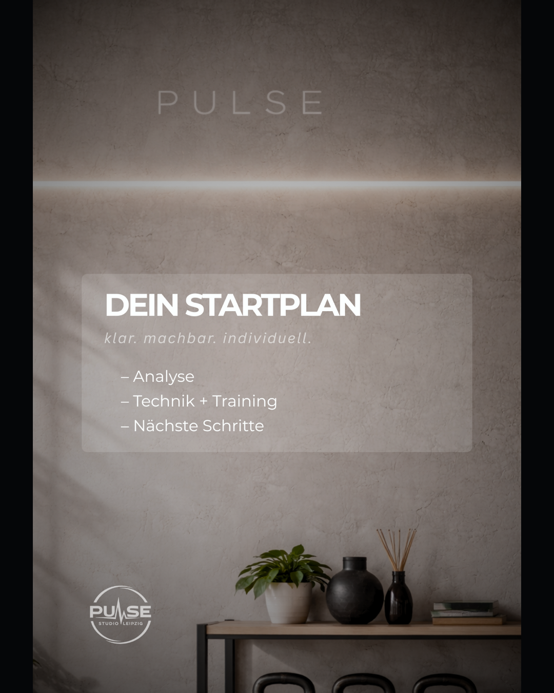 PULSE Studio Leipzig Karussell-Slide 3 mit Startplan