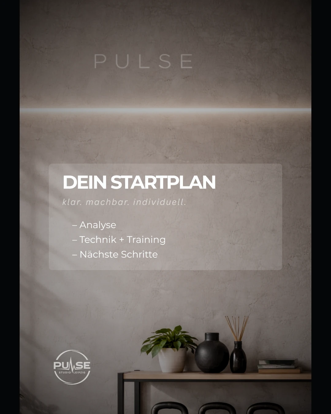 PULSE Studio Leipzig Karussell-Slide 3 mit Startplan